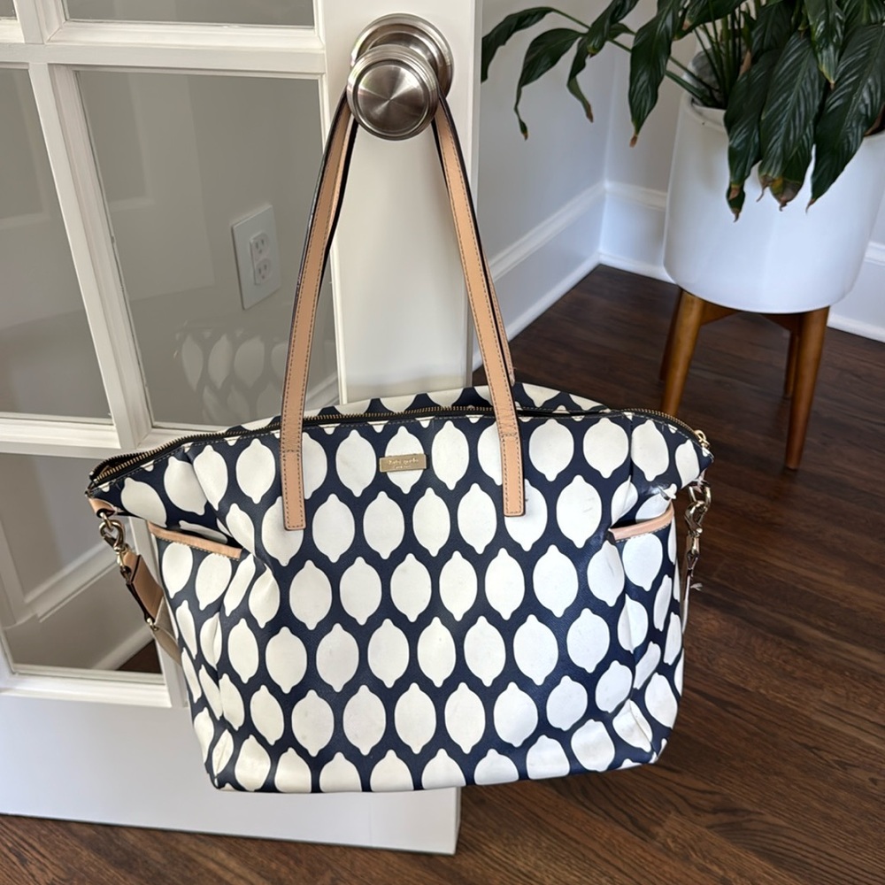 Kate Spade baby bag in lemon print